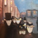 "Aften på Karl Johan" av Edvard Munch 1892