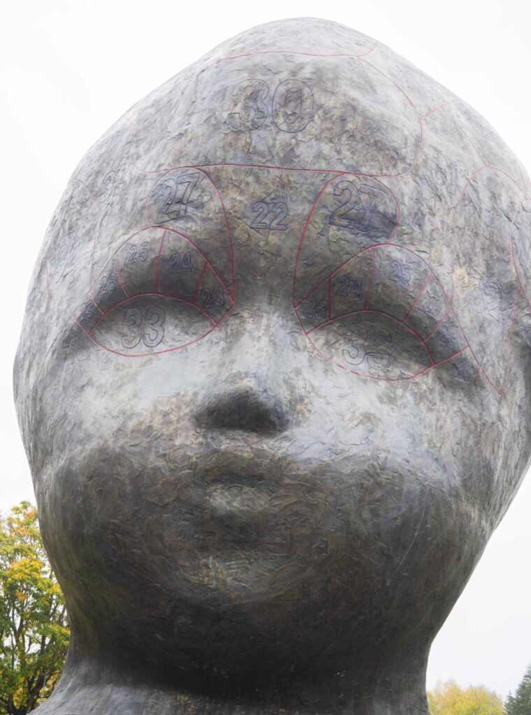 Bronseskulptur "Hode N.N."
