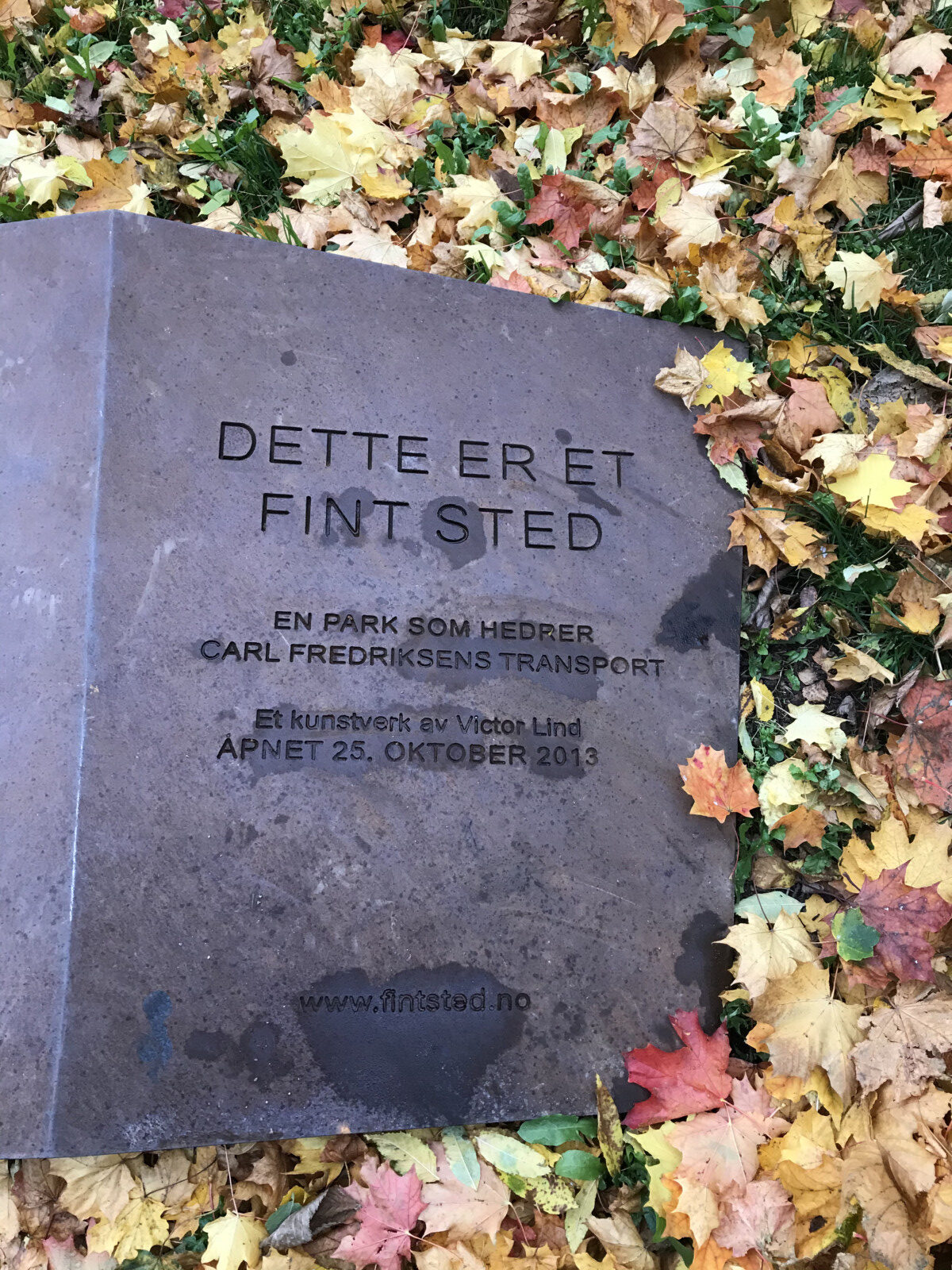 Minneparken "Dette er et fint sted"